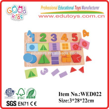 2015 puzzle de fractions éducatives avec puzzle CE en bois